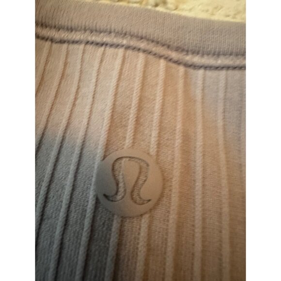 Lululemon Womens Ribbed Tank Top Gray Racerback - Picture 3 of 6